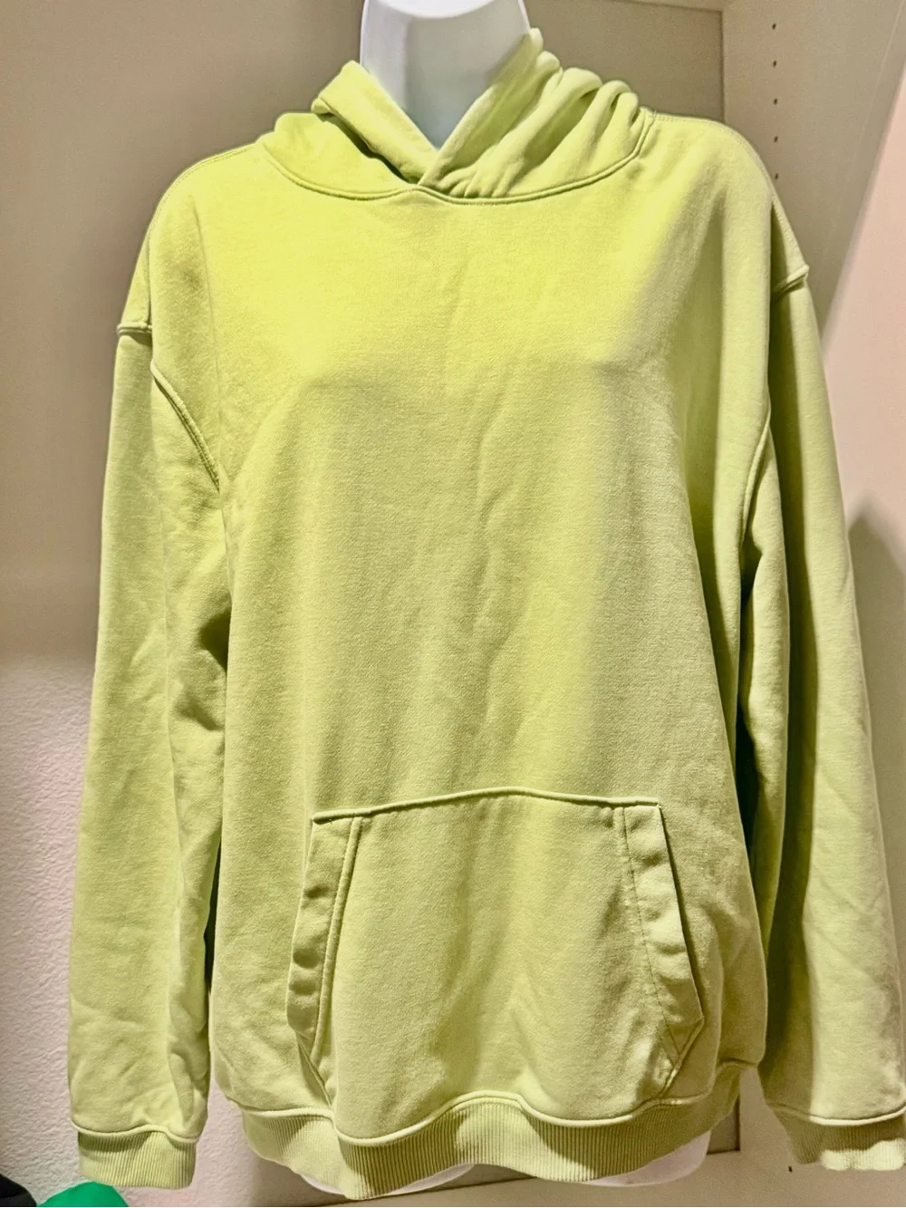 Lime Green Hooded Sweatshirt